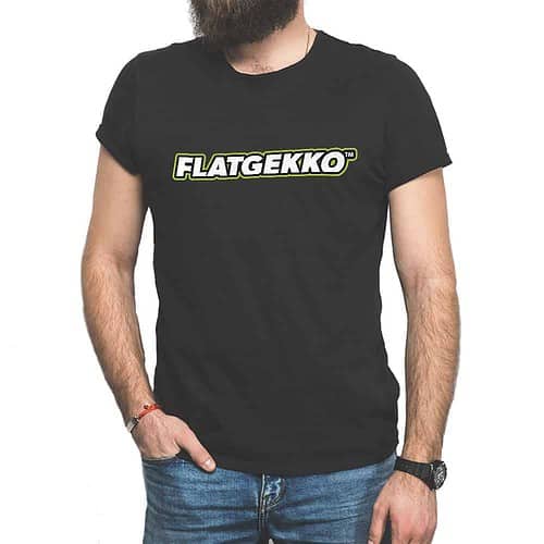 Flatgekko™ Original Black Short-Sleeve T-Shirt