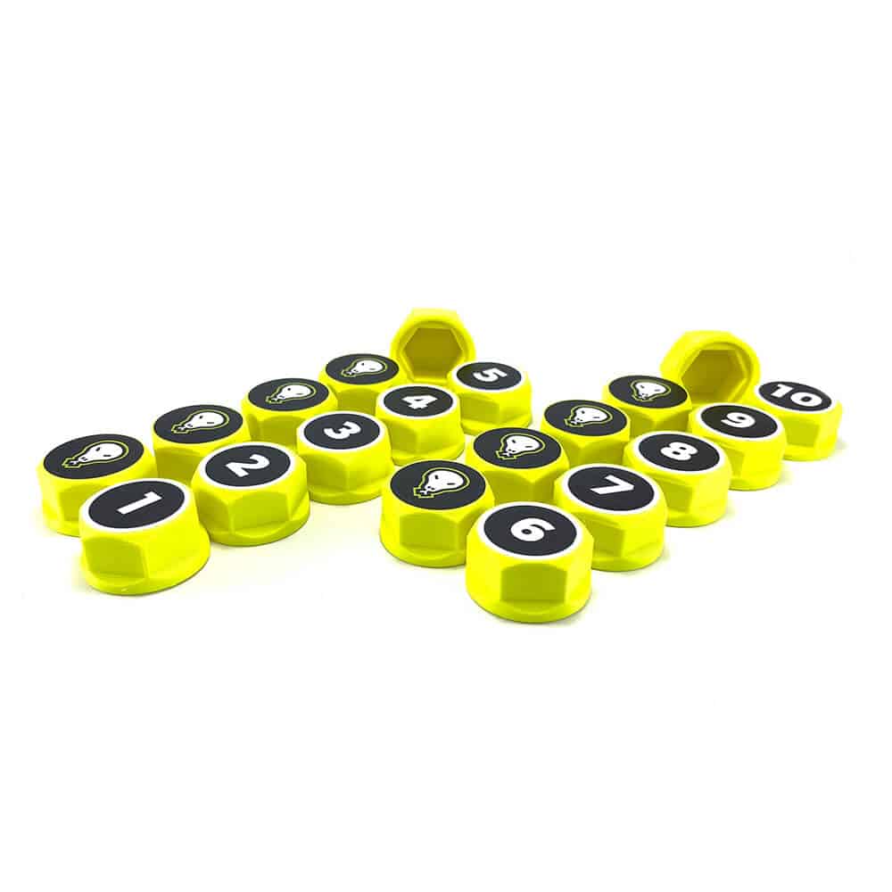 PROCRAWLER® Flatgekko™ Hexxx™ Fluo Yellow Comp Gate Set (10 pairs)