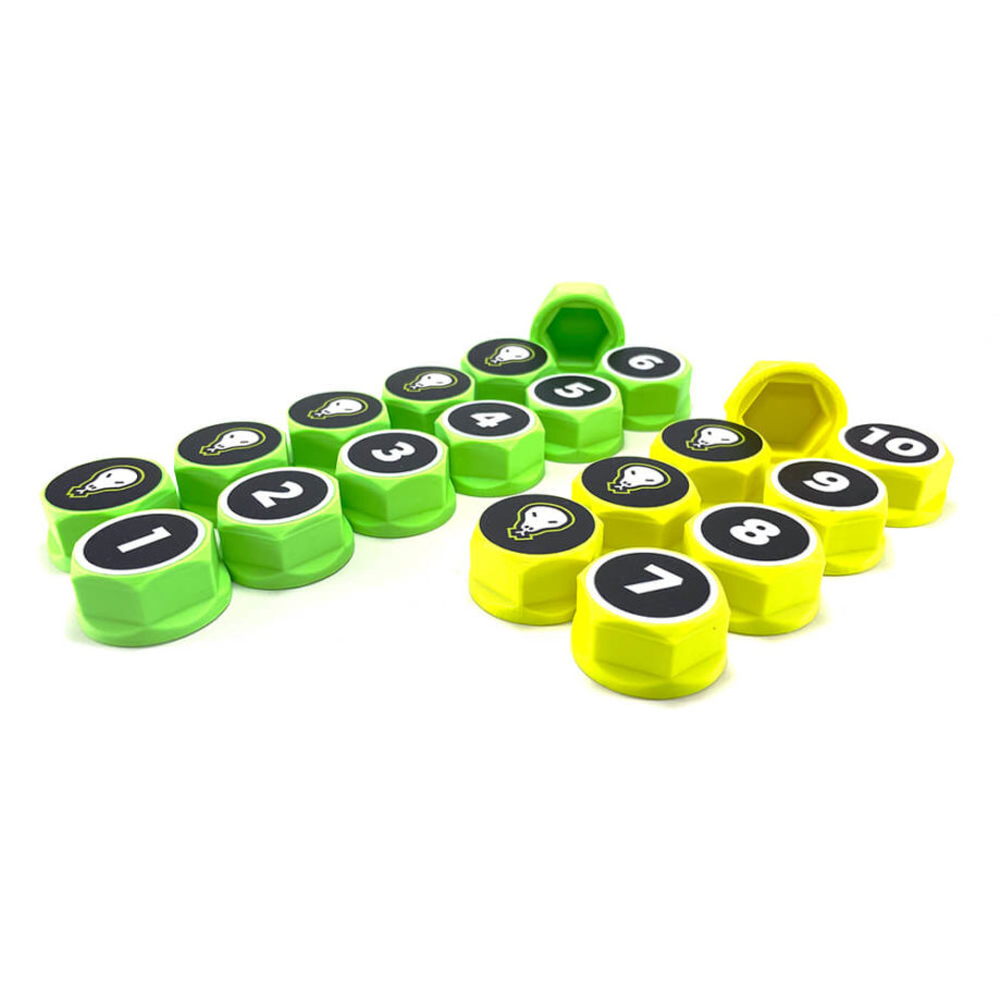 PROCRAWLER® Flatgekko™ Hexxx™ Fluo Green/Yellow Comp Gate Set (10 pairs)