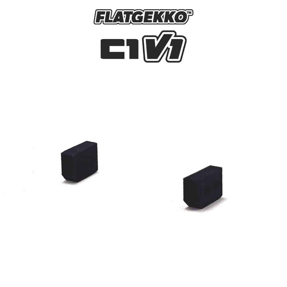 Flatgekko™ C1 V1 Bullbone™ Front Bumper Adapters (2pcs) by PROCRAWLER®