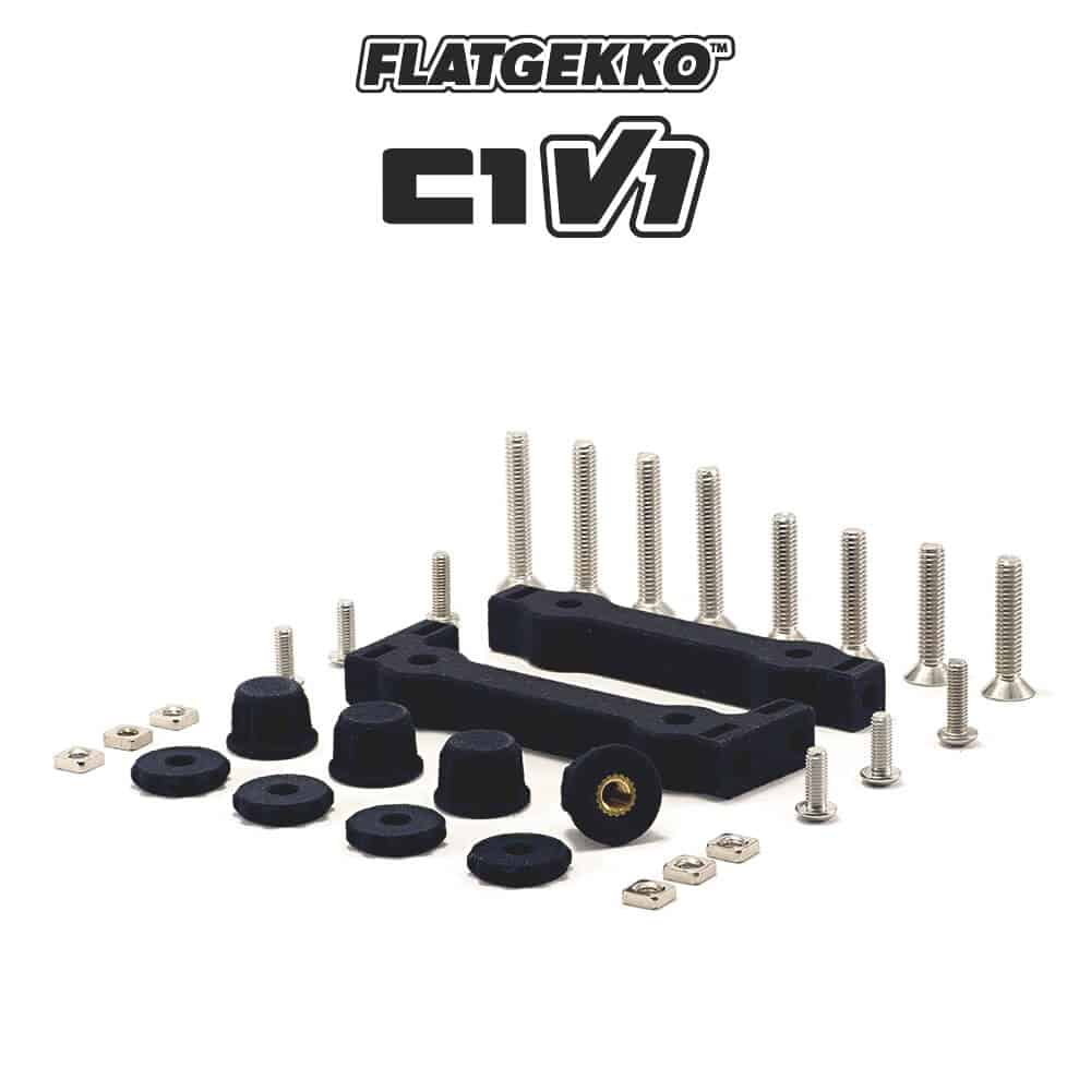 Flatgekko™ C1 V1 Bullbone™ V-Noze™ Body Mount Set by PROCRAWLER®
