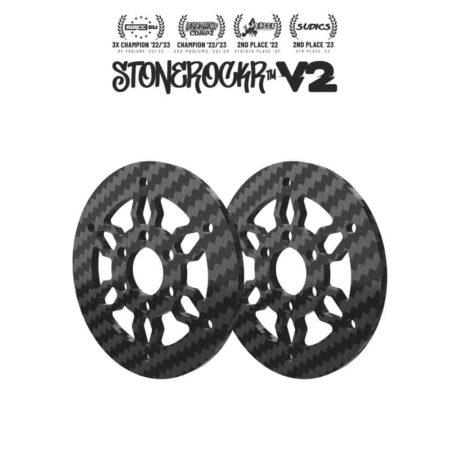 Stonerockr™ V2 F6 Pro By Pierre Silva 1.9" LCG Offset Wheel Front Plate (2pcs) by PROCRAWLER®