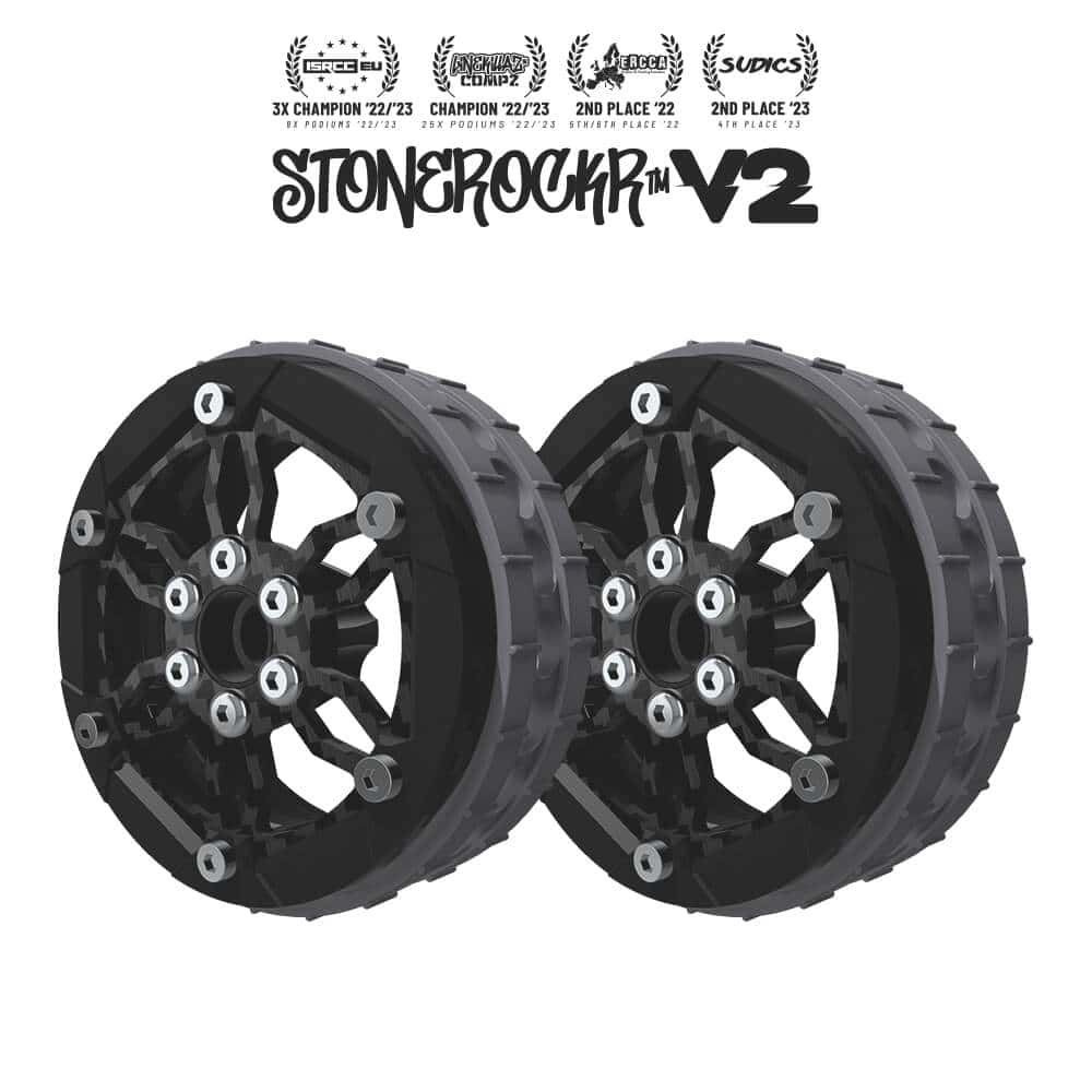 PROCRAWLER® Stonerockr™ V2 F6 Pro by Pierre Silva 2.2" LCG Offset Wheel Set /w Black Front Ring (2pcs)