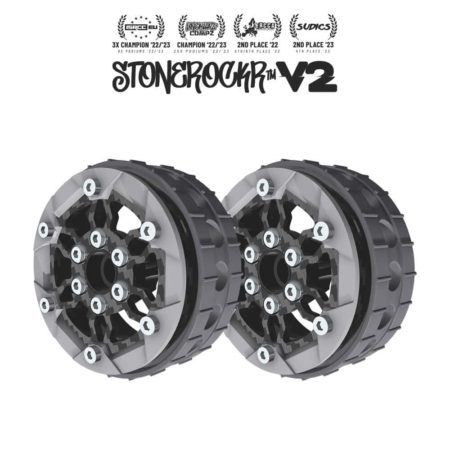 PROCRAWLER® Stonerockr™ V2 F6 Pro by Pierre Silva 1.9" LCG Offset Wheel Set /w Silver Front Ring (2pcs)