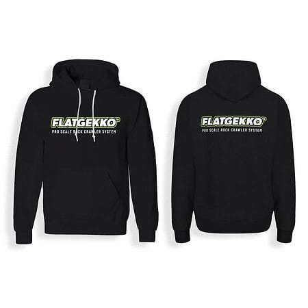 Flatgekko™ Original Black Hoodie