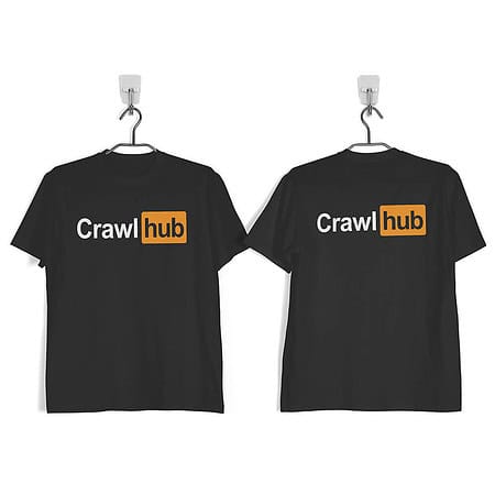 CrawlHub Original Black Short-Sleeve T-Shirt