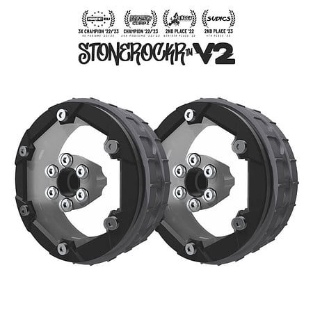 PROCRAWLER® Stonerockr™ V2 F6 Prank™ by Pierre Silva 2.2" LCG Offset Wheel Set /w Black Front Ring (2pcs)