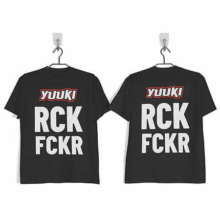 Yuuki™ RCKFCKR Black Short-Sleeve T-Shirt